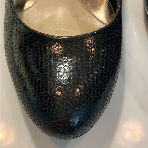 Calvin Klein black snake Saxton wedge heels - Picture 5 of 7